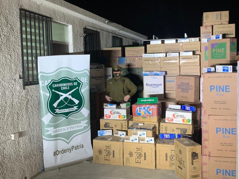 Carabineros Descubre Bodega Con M S De Mil Cajetillas De Cigarros De